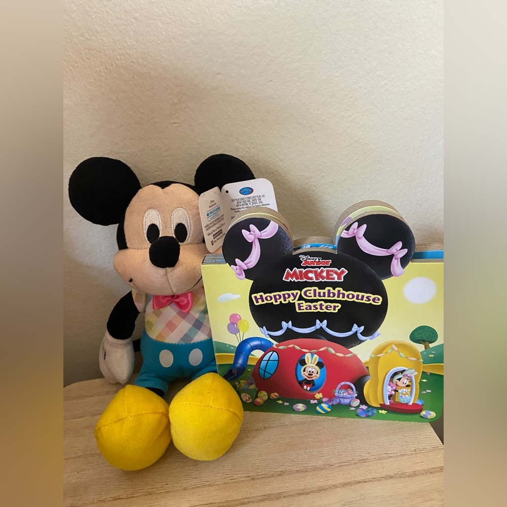Mickey Plush and Book